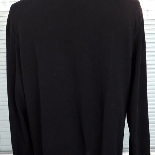 Fred Perry men's black long sleeve polo shirt XL