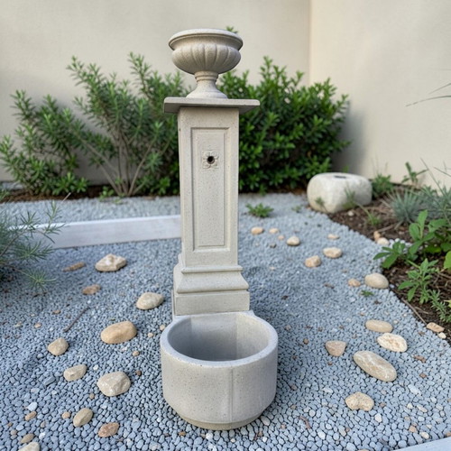Garden fountain sink Selena with concrete planter new