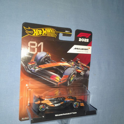Hot Wheels F1 2025 McLaren Formula 1 Team toy car new