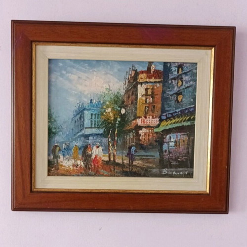 Caroline Burnett oil painting used, 35.5x30.5 cm framed