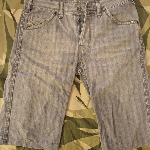 Diesel denim shorts used, size 29, gray
