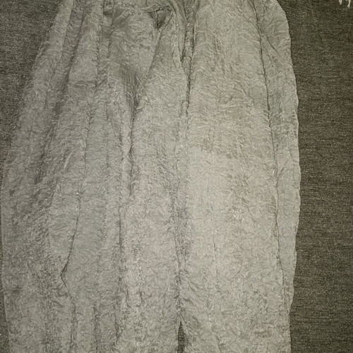Pashmina silver-gray like new, crinkled fabric