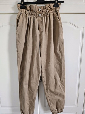 Paperbag pants beige like new