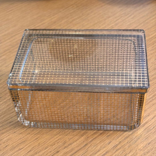 Crystal decorative box used from 1960 with lid
