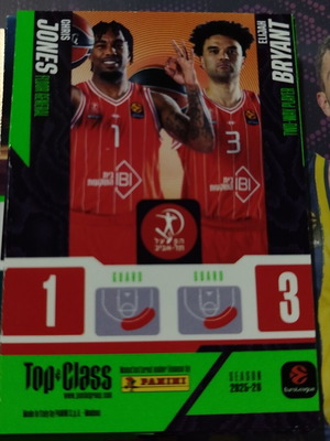 Panini Euroleague Top Class stickers used