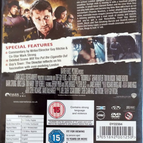 RocknRolla DVD like new with subtitles