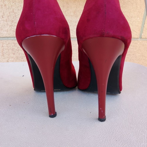 Moyo leather pumps dark red like new, size 38