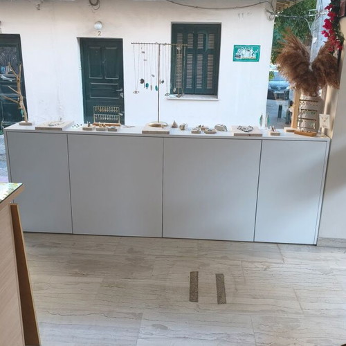 Store Display Cabinet used, custom melamine construction
