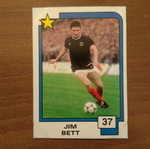 Κάρτα Panini Soccer Superstars 1988 Νο37 Jim Bett μεταχειρισμένη