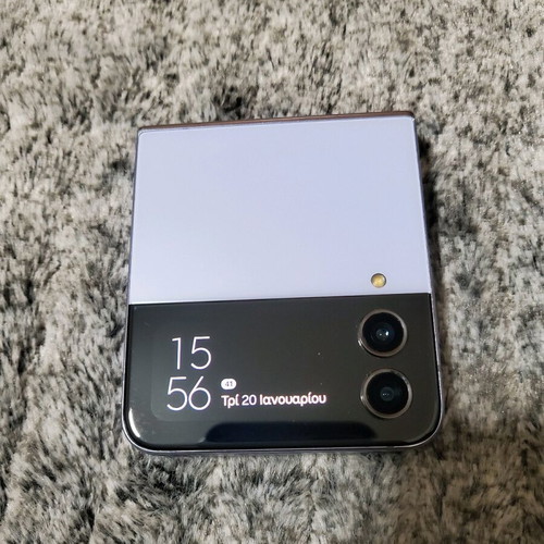 Samsung Z Flip 4 used, white, 128GB, Android, 20+ MP camera