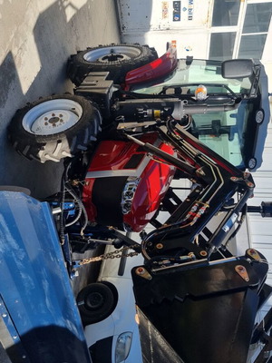 Τρακτέρ 50 ίππων 4x4 με μπροστινό φορτωτή νέο, καμπίνα EURO 6