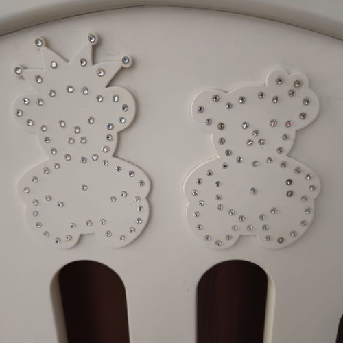 Nek Baby Cot Alina Swarovski used with Greco Strom mattress