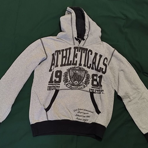 Women's hoodie sweatshirt used, gray, size Small