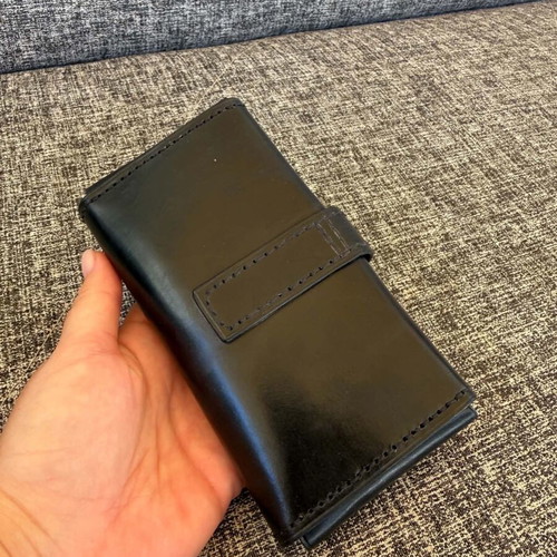 Handmade leather tobacco pouch