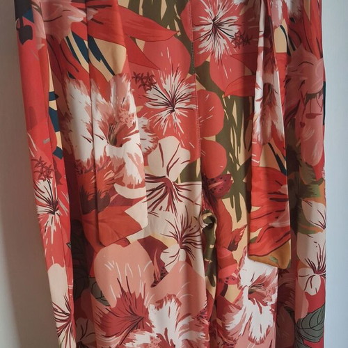BSB Palazzo Wide-Leg Pants like new with Floral Tropical Print