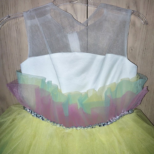 Girls' formal dress for 5-6 years like new, multicolored