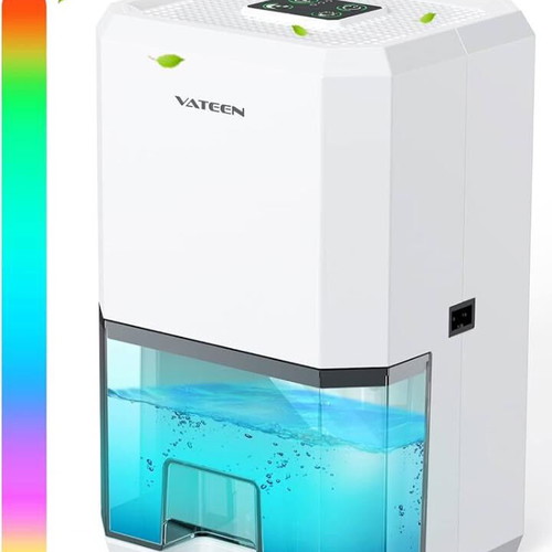 Mini Dehumidifier MW601 sealed with 7 LED colors 1.2L