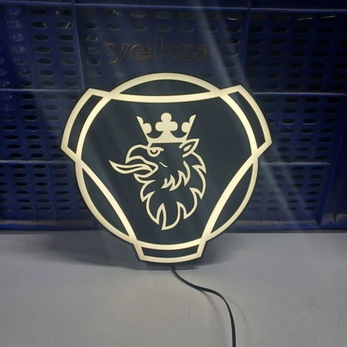 Scania logo lightbox 12v new, 18x18x3cm