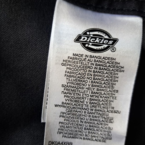 Κοντομάνικο πουκάμισο Dickies Clintondale Rec μέγεθος M σαν καινούργιο, μαύρο