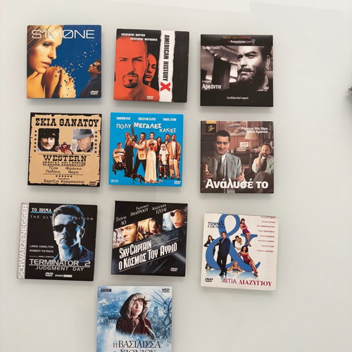 DVD and VCD movie collection pack of 10, like new