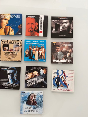 DVD and VCD movie collection pack of 10, like new