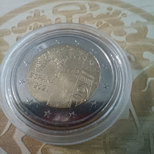 Spain 2 Euro 2021 Toledo coin uncirculated in capsule