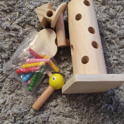 The Worms and the Woodpecker like new educational toy