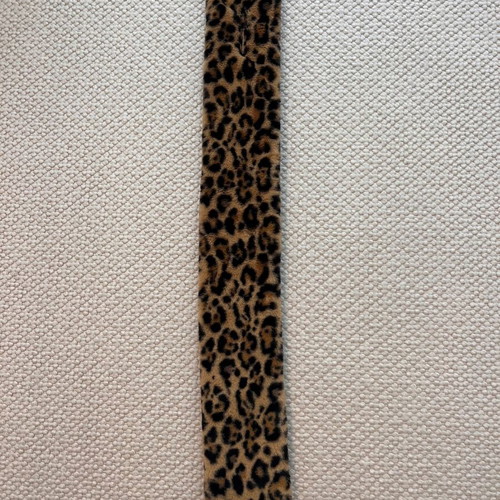 Fur leopard scarf new