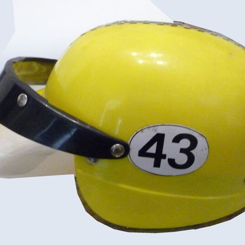 PET PLAST children's helmet from the 80s used, plastic, complete