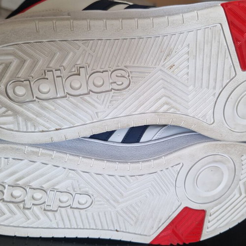Adidas Hoops 3.0 men's sneakers like new, size 44.5, white and blue