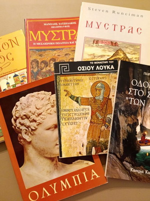 Set of 6 history books like new, Greek monasteries and archaeology