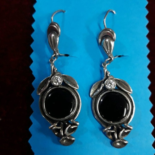 Silver Earrings Hanging Gianniotika Handmade used