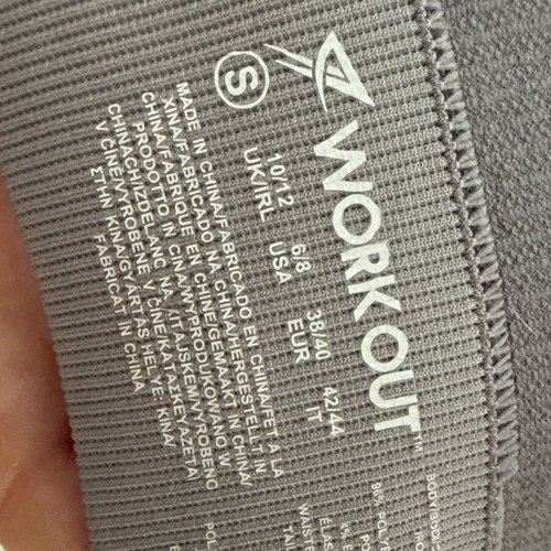 Primark grey sports bra, size small