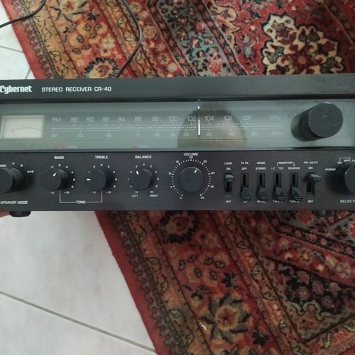 Cybernet CR40 stereo receiver used, 45×2 watt at 8 ohm