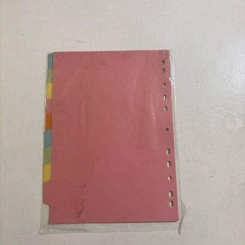 Set of 2 A4 folders with color dividers like new