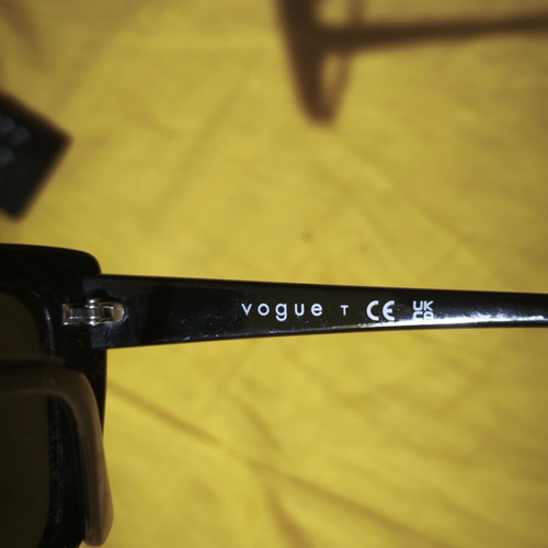 Vogue sunglasses used black lenses in poor condition, frame only