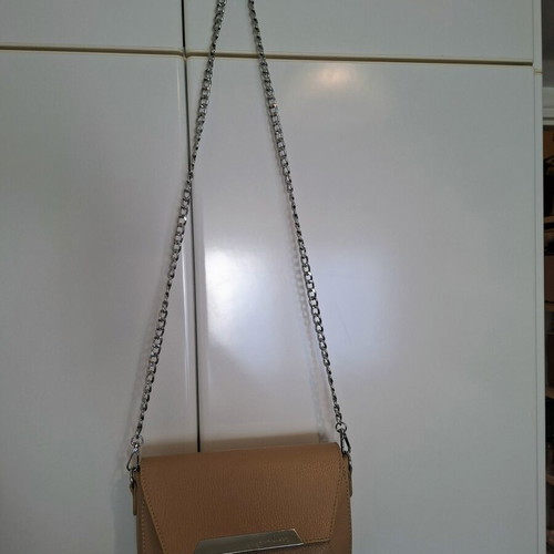 Pierre Cardin genuine leather crossbody bag, beige