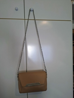Pierre Cardin genuine leather crossbody bag, beige
