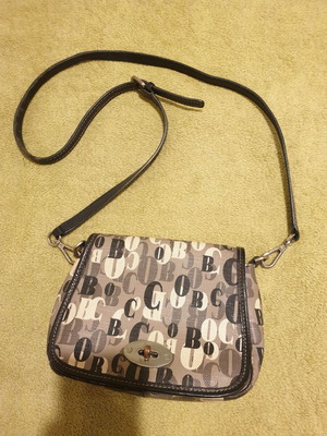 Cobo crossbody bag used, brown and green women's