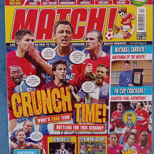 Match Football Magazine issues 21-27/2006 like new with Everton posters