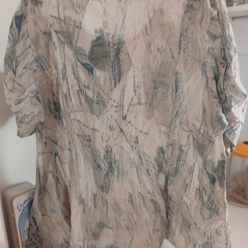 Poplin shirts made in Italy one size beige like new