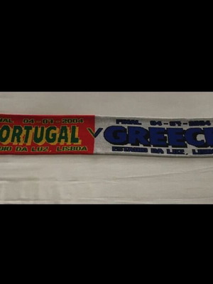 Euro 2004 Final scarf like new, authentic collectible