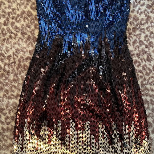 Toi&Moi dress used, size M, blue and brown