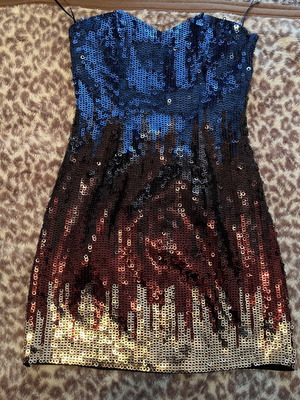 Φόρεμα Toi&Moi μεταχειρισμένο, μπλε και καφέ, μέγεθος M