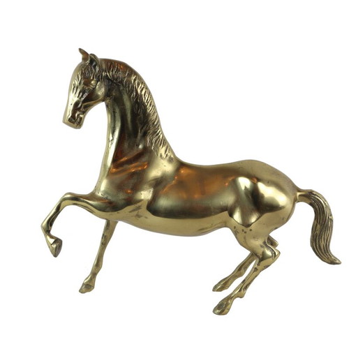 Decorative horse made of solid brass like new