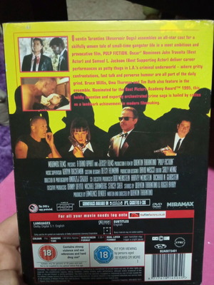 Pulp Fiction DVD like new with English subtitles