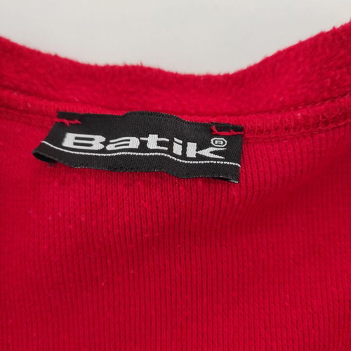 Batik cardigan used, women's red size M