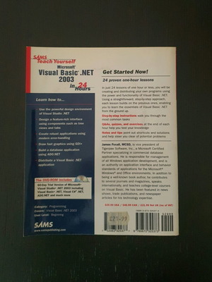 Teach Yourself Visual Basic .Net 2003 book used with CD