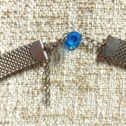 Faux Bijoux pendant necklace new, vintage style, grey