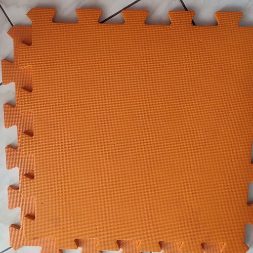 ELC play mats used, set of 7, red and orange